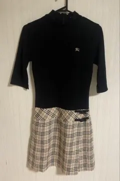 バーバリー　ワンピース　38 美品　Burberry 5部袖