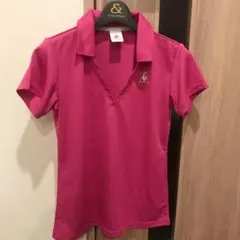 ルコック‼️ポロシャツ☆ラズベリーピンクＭ‼️速乾素材‼️