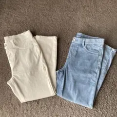 ユニクロ　ウルトラストレッチレギンスパンツ　Lサイズ　2枚セット