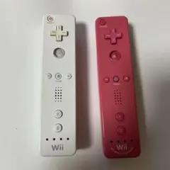 Wiiリモコン ホワイト＆ピンク 2個セット