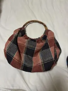 チェック柄バッグ