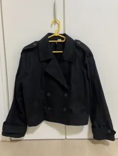 新品　H&M ブラック ダブルブレストジャケット M〜Lサイズ