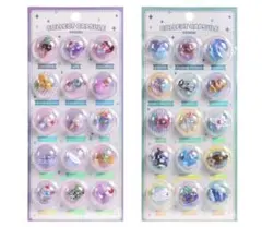 ぷっくりシール2枚セット　カプセルパッケージ　②スイーツ　海の生き物