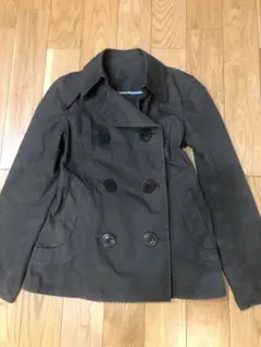 バーバリーブルーレーベル ダブル トレンチ Pコート カーキ オリーブ 38