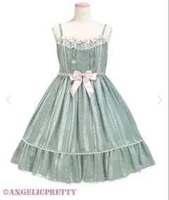 angelic pretty Sweet Dotシフォンジャンパースカートミントのサムネイル