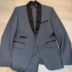 新郎 タキシード 3点セット グレー