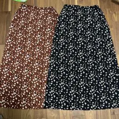 レオパード柄ロングスカートセット