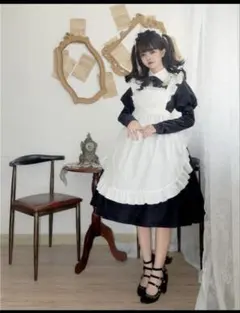 Teacake×メイドのはんな コラボ メイド服 Debut ロングメイド服 S