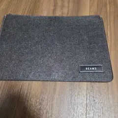 BEAMS フェルト クラッチバッグ A4対応
