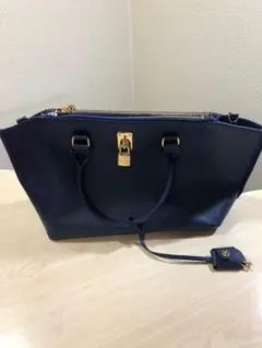 未使用品 サマンサタバサ ハンドバッグ ショルダー ブルー