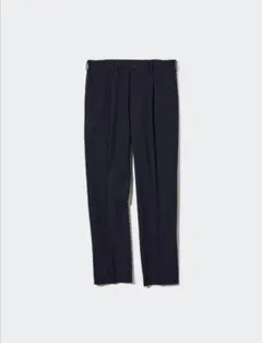 ユニクロ UNIQLO タックテーパードパンツ ネイビー XS 2022AW