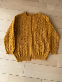 手編み ニットカーディガン
