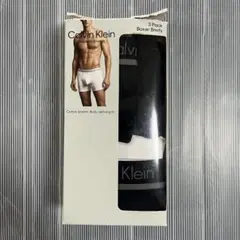 未使用品 カルバンクライン メンズ ボクサーパンツ 3枚組 S ブラック
