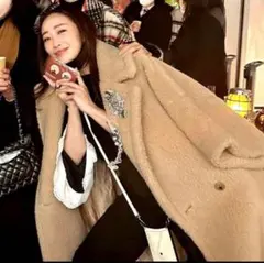 マックスマーラパフスリーブ タイトフィット ニットワンピース神崎恵 マックスマーラパフスリーブ タイトフィット ニットワンピース神崎恵