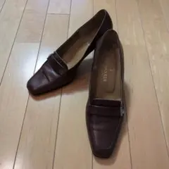 TRUSSARDIブラウン スクエアトゥパンプスのサムネイル