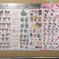 4サイズステッカー　サンリオ　５枚セット　新品未使用未開封