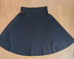 黒 フレアスカート Mサイズ SLENDER ふるゆわフレアスカート ミモレ丈