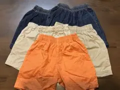 GU ショートパンツ 110 4枚　無印120 1枚　5枚セット