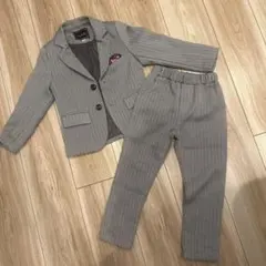 グレー ストライプ スーツ・ブレザー セット