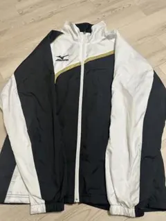 Mizuno ウォームアップジャケット ブラック/ホワイト/ゴールド