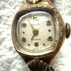お値下げ　14KT 14金ZELIA JEWELS swiss レディース腕時計