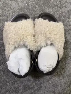 新品、未使用　ODETTE E ODILE ボアサンダル フェイクファーサンダルのサムネイル