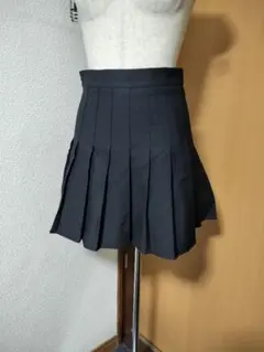 かわいい　黒 プリーツミニスカート　キュロット