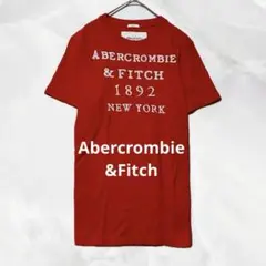c671 Abercrombie&Fitchアバクロ　1892グラフィックT 赤