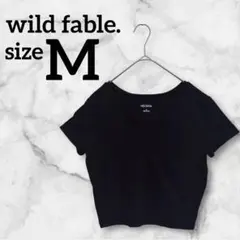 wild fable. 【M】Tシャツ 半袖 黒 海外古着