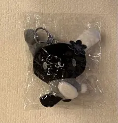 サンリオ ウサハナぬいぐるみキーホルダー C-pla限定 おすわり(モノクロ)