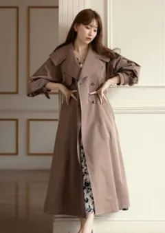 ジャケット・アウター Her lip to Gabardine Ruffled Trench Coat Her lip to Gabardine Ruffled Trench Coat - メルカリ