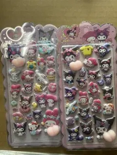 サンリオ 立体ステッカー シールセット かわいい マイメロ クロミ