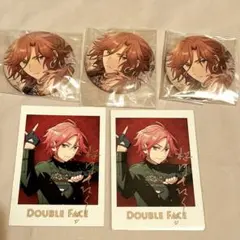 ダブルフェイス　あんスタ　こはく　斑　缶バッジ　ぱしゃこれセット