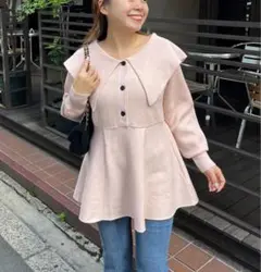 ペプラムニット