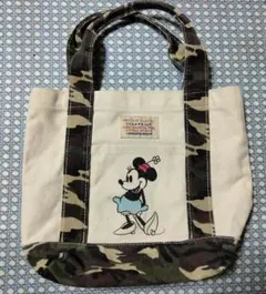 ミニーマウス プリント キャンバストートバッグ