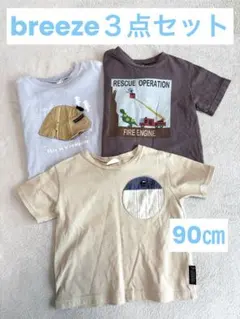 breeze キッズ Tシャツ 3枚セット まとめ売り　90㎝のサムネイル