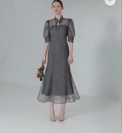 leja マーメイドスパンコールワンピース　ボレロ付き