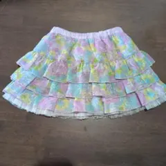 Kp 新品　タグなし　ネームはがし跡あり　リバーシブル　フリルスカート 100