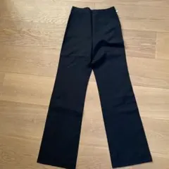 黒 ストライプ フレアパンツ