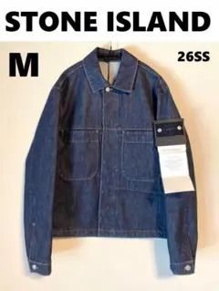 【新品】STONE ISLAND ワッペンパッチ デニムジャケット ブルー M
