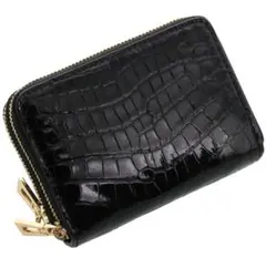 クロコダイル　ブラックコインケース
