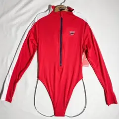 speedo スピード 長袖水着 レオタード Red US Sサイズのサムネイル