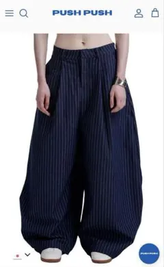 pushpush stripeプッシュプッシュ ストライプデニム pushpush stripeプッシュプッシュ ストライプデニム push push