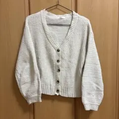 ケーブル編み ニット カーディガン
