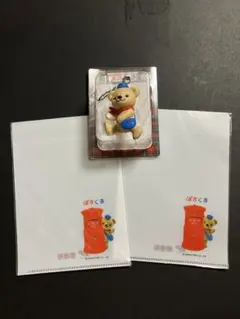 【未使用品】ぽすくま フィギュアストラップミニクリアファイル 2枚　セット