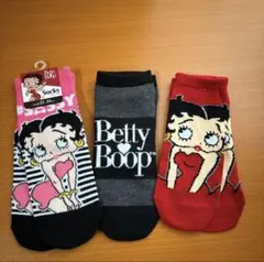 Betty Boop ソックス 3足セット 22-24cmのサムネイル