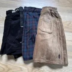 ガールズ　140cm スカートキュロット3点セット