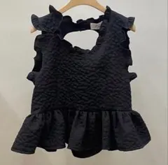 lace duck layered tops ロージーモンスター 黒 - メルカリ
