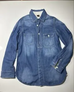 アーバンリサーチドアーズ　ソフトタッチデニムシャツ　ブルー