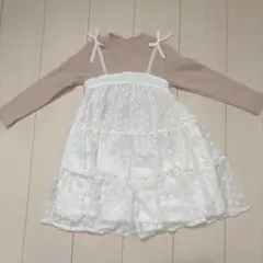 プティマイン ティアードドッキングワンピ　110